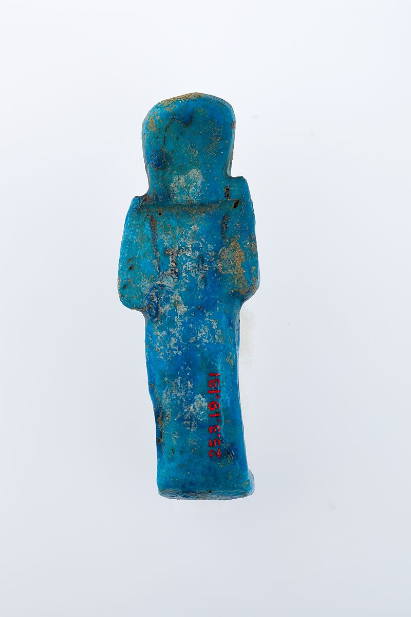 Worker Shabti of Henettawy (C), Daughter of Isetemkheb, Faience