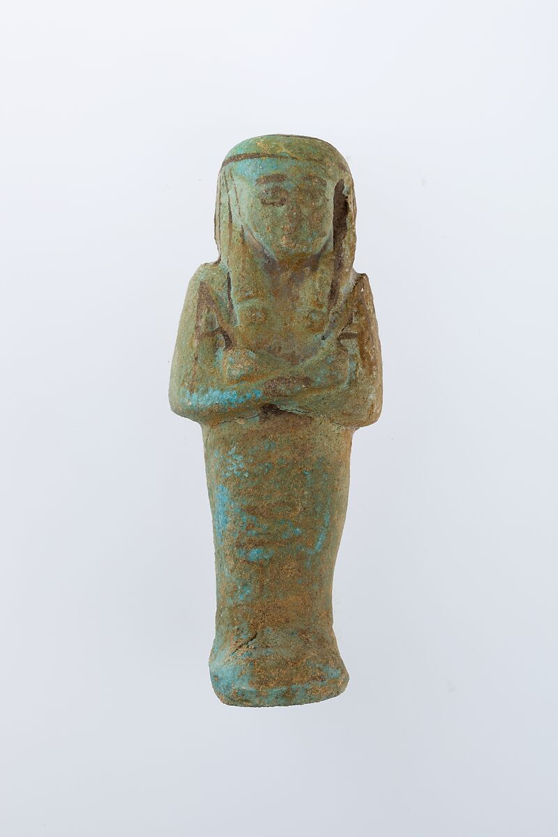 Worker Shabti of Henettawy (C), Daughter of Isetemkheb, Faience 