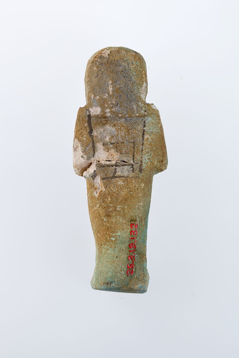 Worker Shabti of Henettawy (C), Daughter of Isetemkheb, Faience