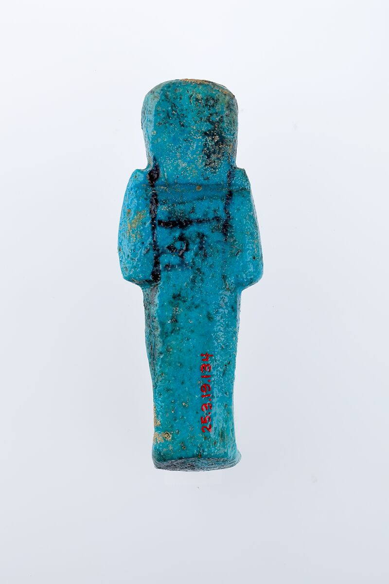 Worker Shabti of Henettawy (C), Daughter of Isetemkheb, Faience