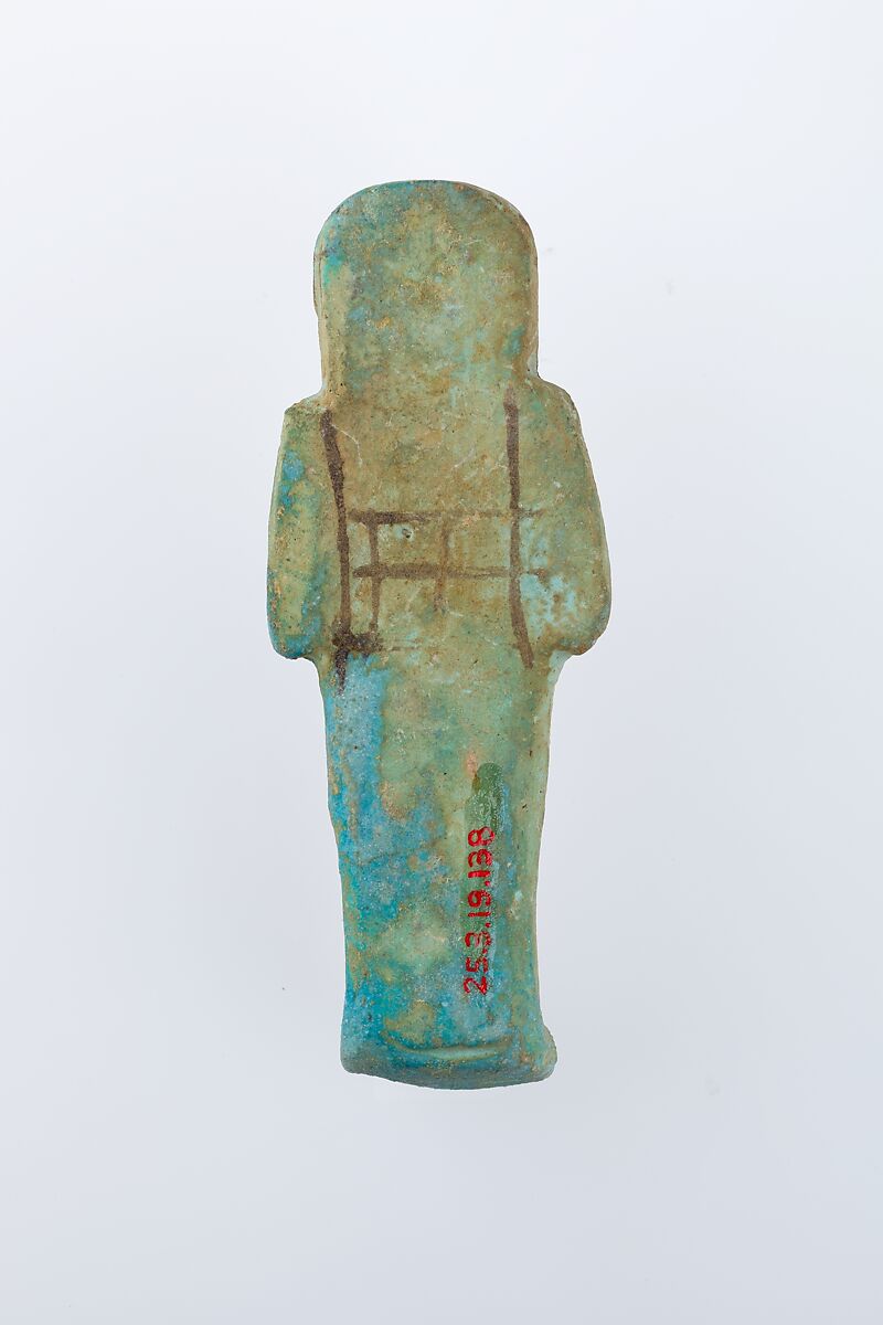 Worker Shabti of Henettawy (C), Daughter of Isetemkheb, Faience