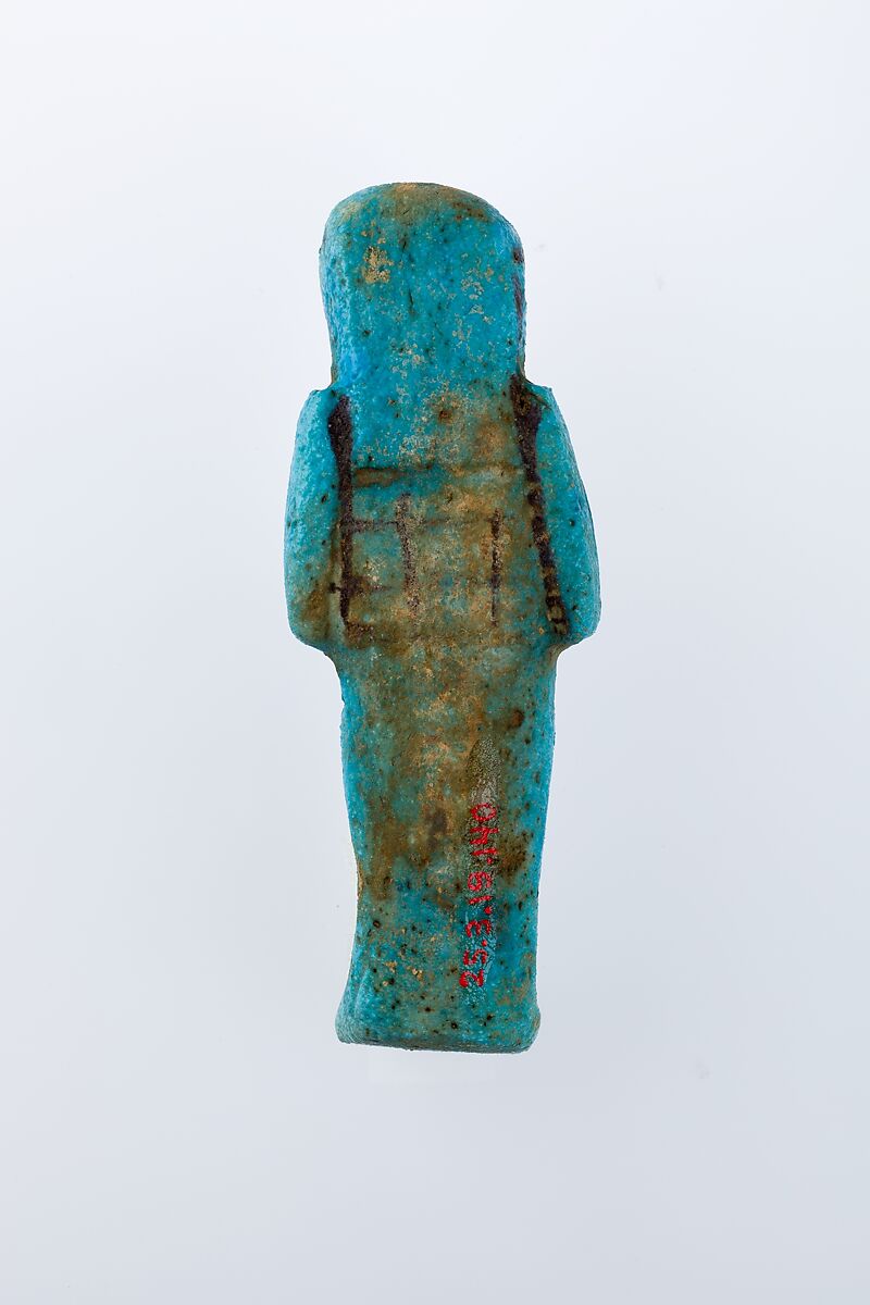 Worker Shabti of Henettawy (C), Daughter of Isetemkheb, Faience