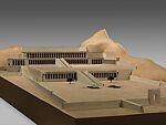 Model of the Temple of Hatshepsut at Deir el-Bahri, Project Supervisor Howard I. Cornell, Wood, plaster