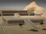 Model of the Temple of Hatshepsut at Deir el-Bahri, Project Supervisor Howard I. Cornell, Wood, plaster