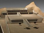 Model of the Temple of Hatshepsut at Deir el-Bahri, Project Supervisor Howard I. Cornell, Wood, plaster