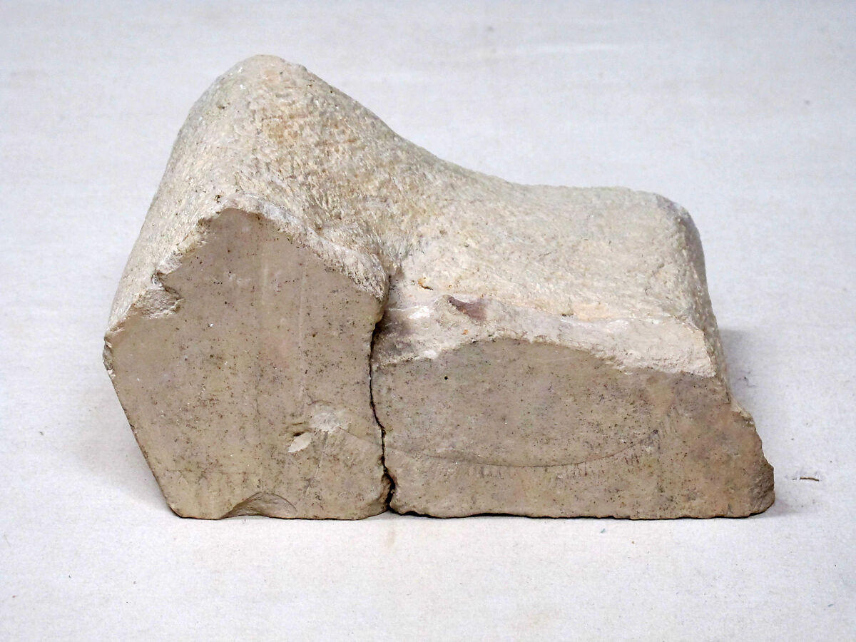 Relief Showing a Person in a Skin Garment, Limestone