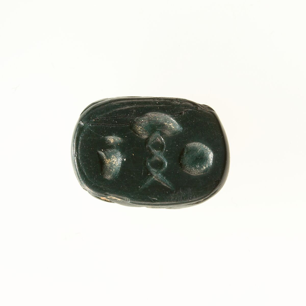 Scarab with the name Wahibre, either Psamtik I or Apries, onyx or hematite 