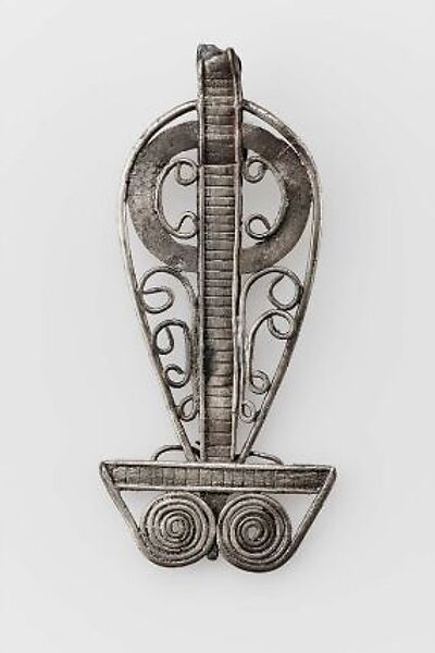 Pendant in the Form of a Uraeus, Silver 