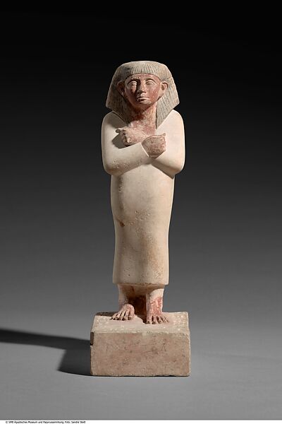Statuette of Intef, Son of Sitmehyt, Standing, Limestone, paint 