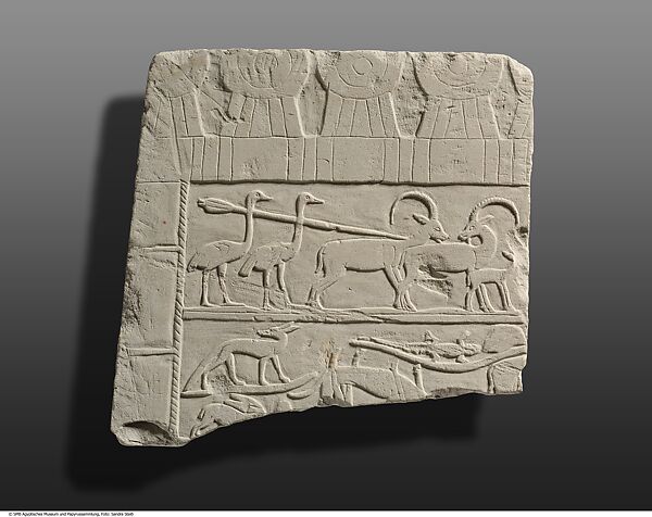 Relief of a Desert Hunt, Limestone 