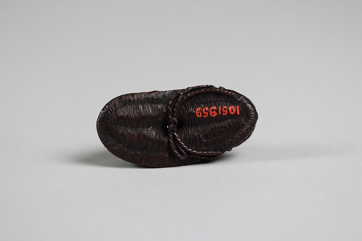 Netsuke of Two Figures Arm-Wrestling, Wood, Japan