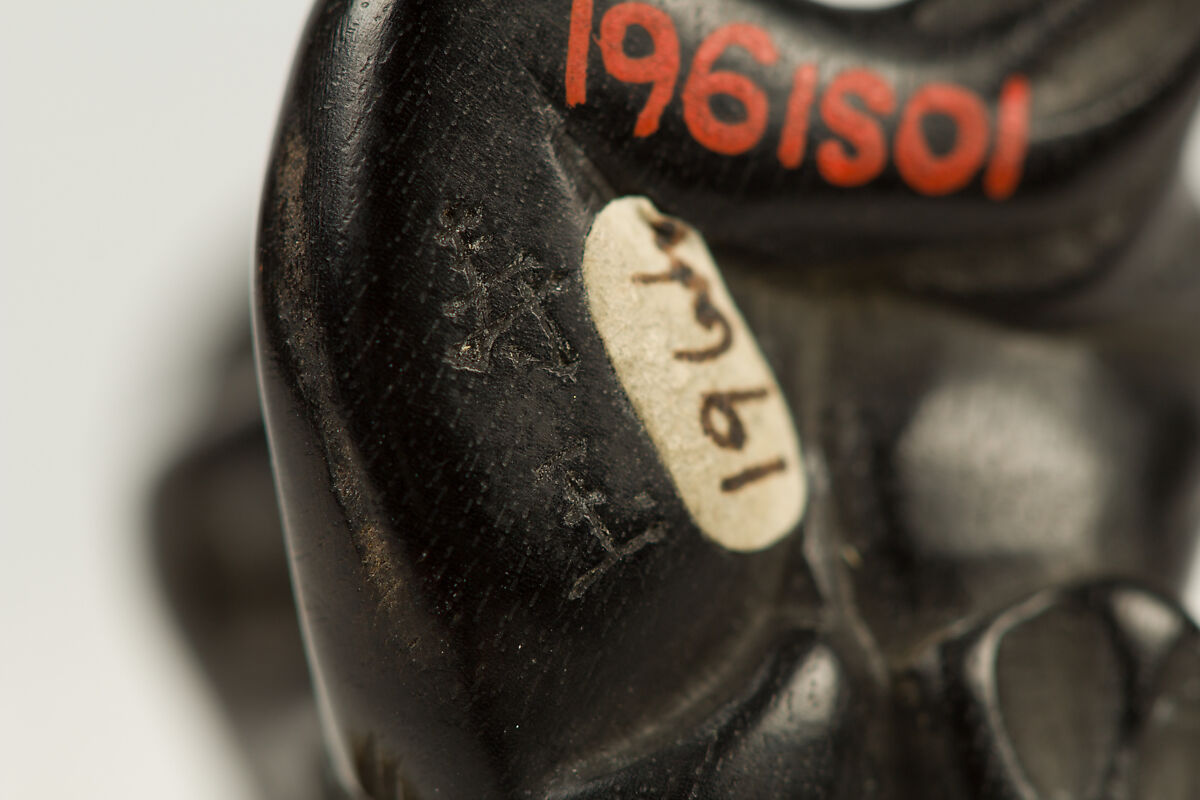 Kappa with a cucumber, Wood, Japan