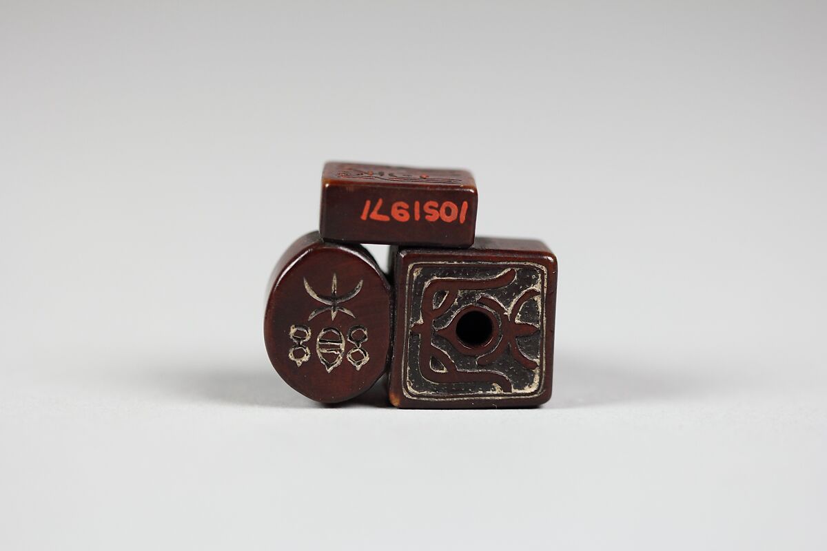 Netsuke of Three Seals, Wood, Japan