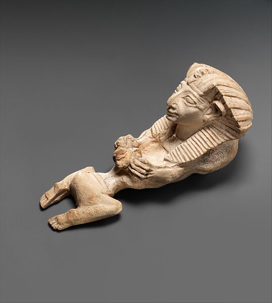 Sphinx Holding the Head of a Man, Ivory 