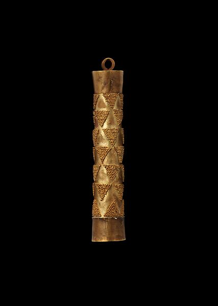 Cylindrical Pendant, Gold, copper 