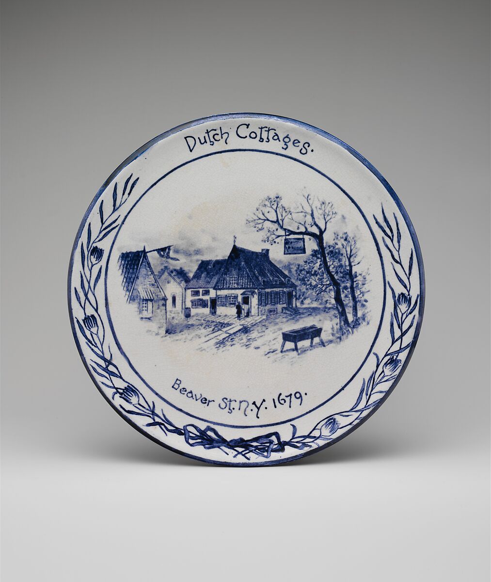 Plaque, Charles Volkmar (American, Baltimore, Maryland 1841–1914 Metuchen, New Jersey), Earthenware, American 