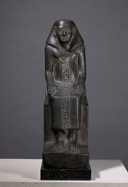 Statue of the Reporter of the Vizier Senwosret Seated, Gabbro 