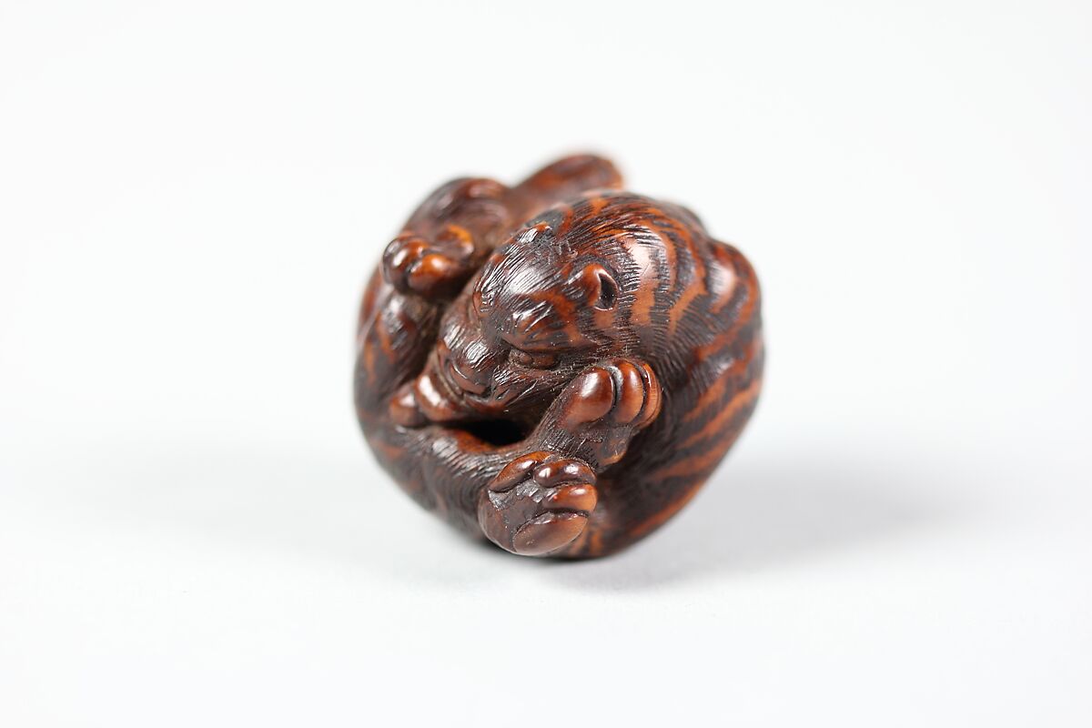 Netsuke of Tiger, Wood, Japan 