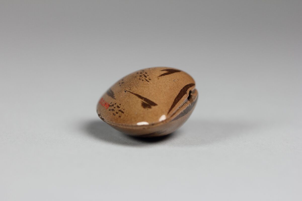 Netsuke, Clay with crackled glaze, Japan