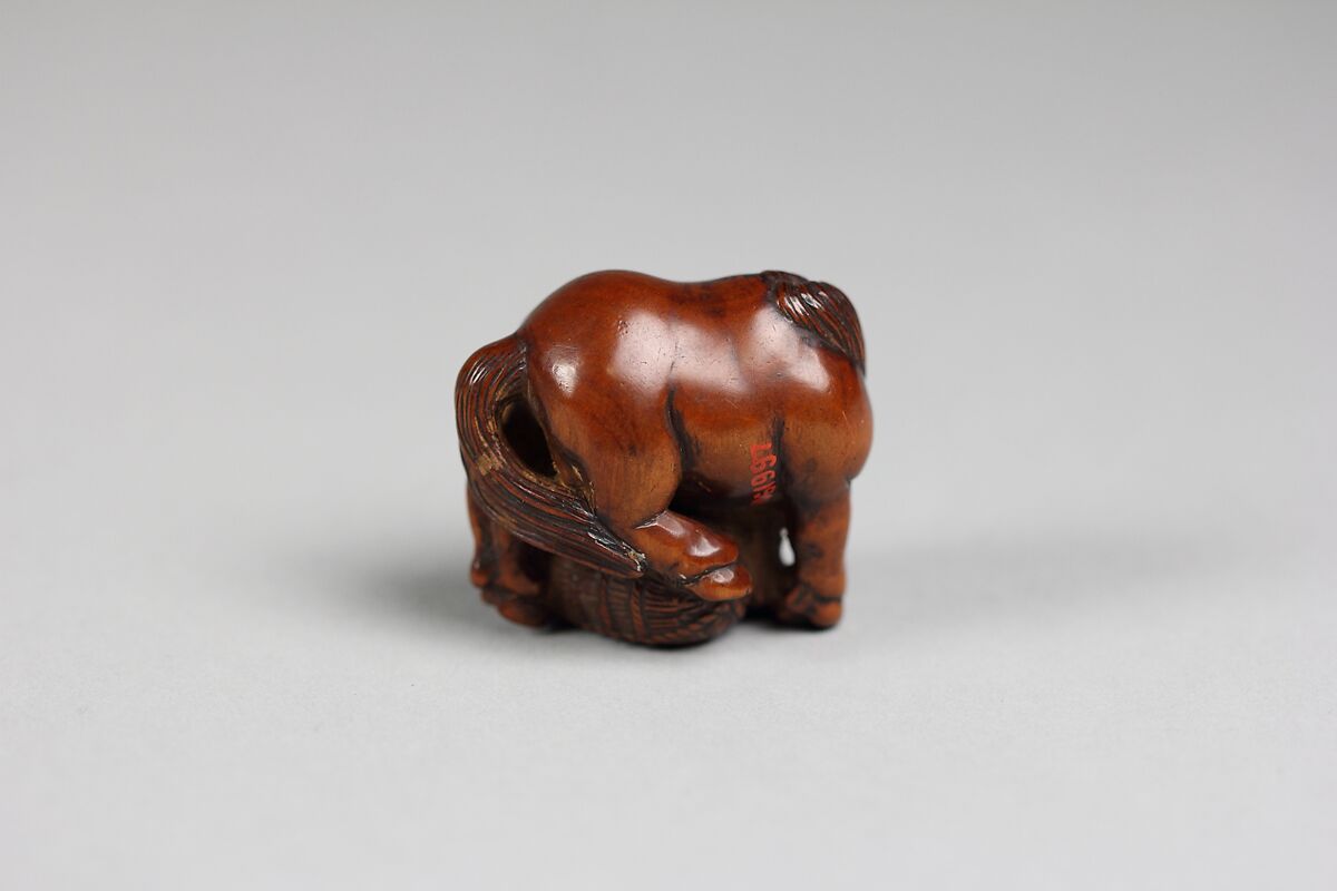 Netsuke of Horse, Wood, Japan