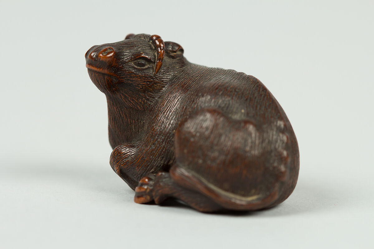 Netsuke of Ox, Wood, Japan 