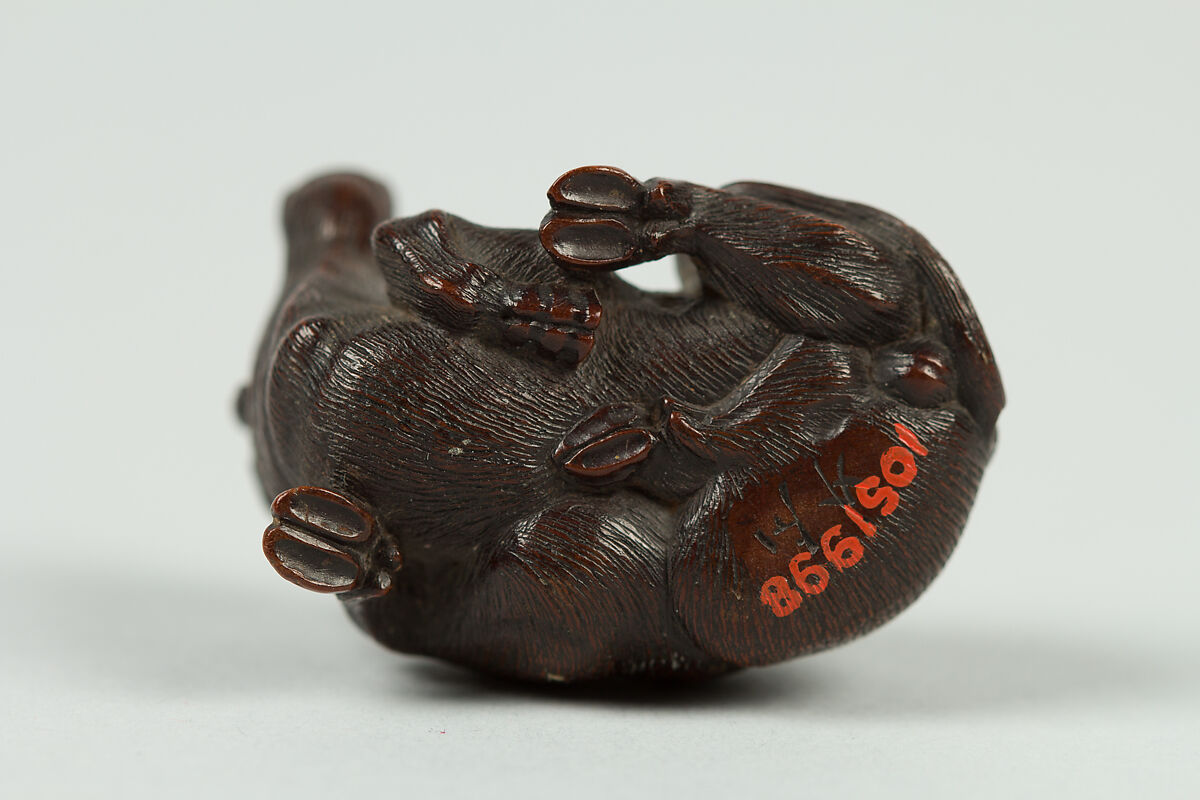 Netsuke of Ox, Wood, Japan