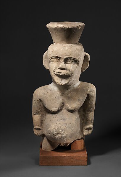 Stand in the Shape of a Male Dwarf, Limestone 