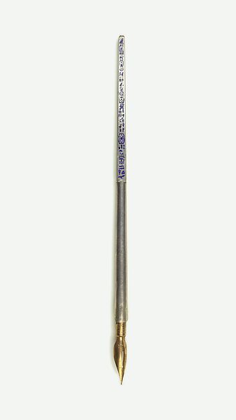 Pen in the shape of an obelisk, Metal 