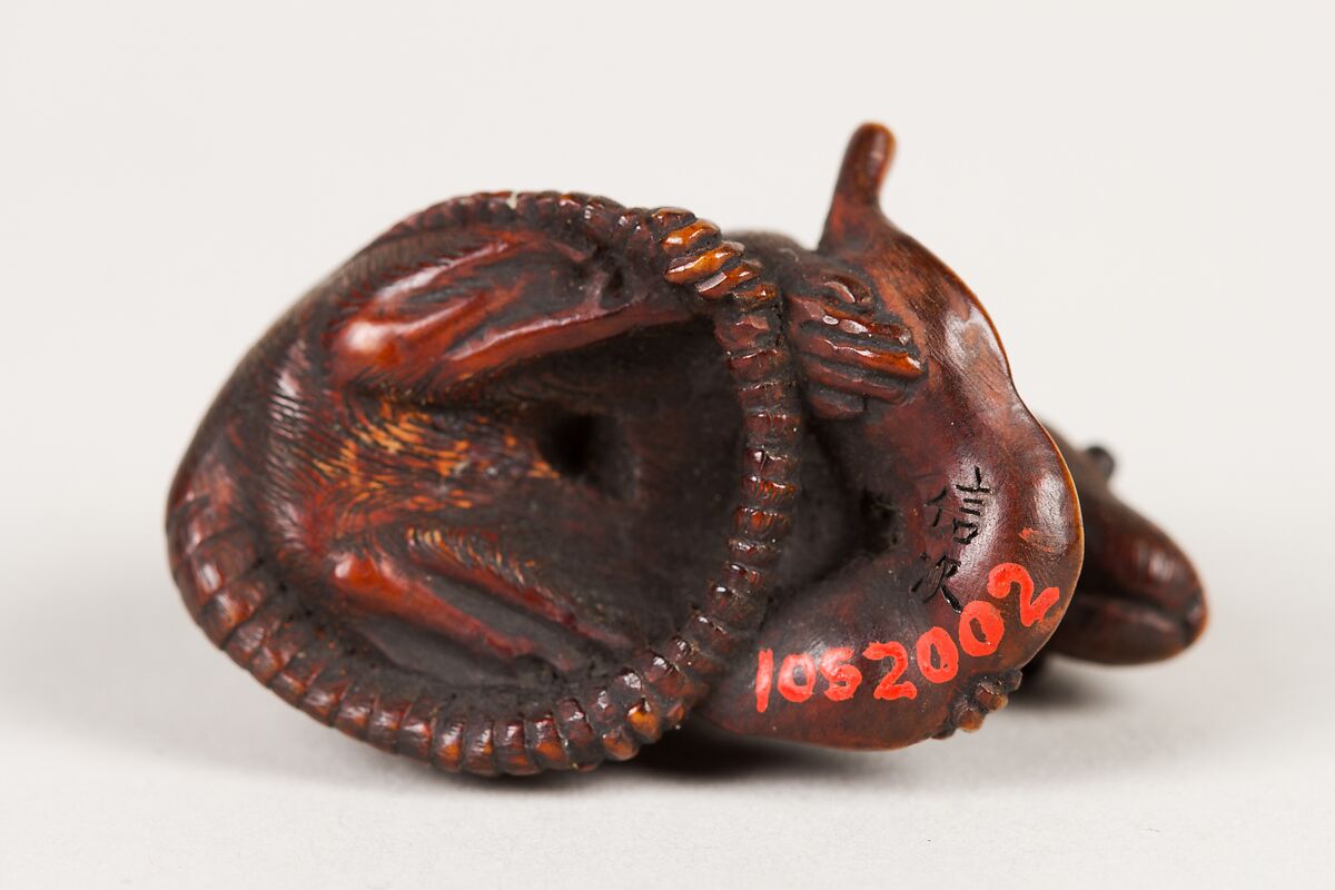 Netsuke of Mouse, Wood, Japan
