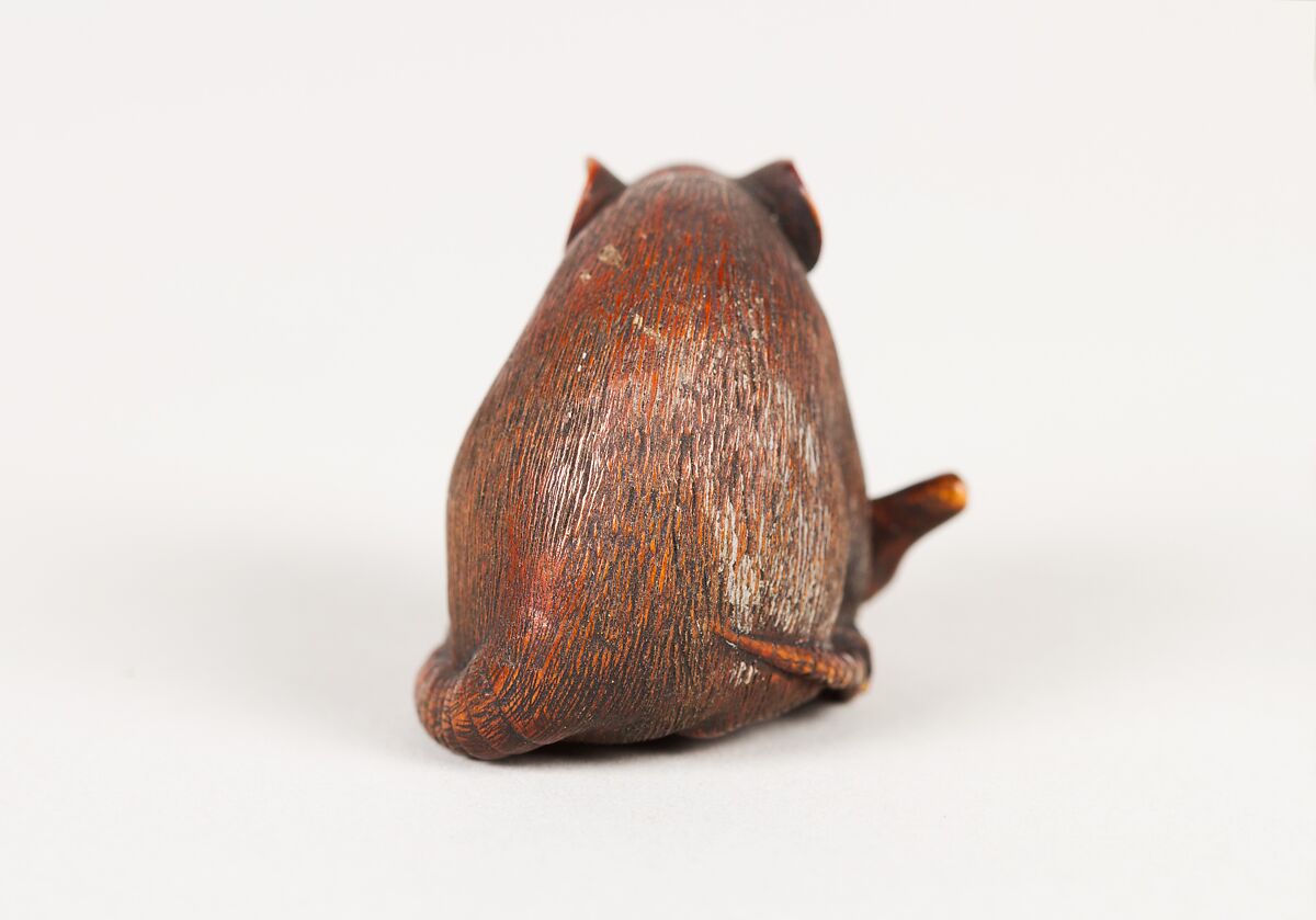 Netsuke of Mouse, Wood, Japan