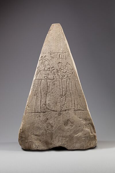 Pyramidion of the Chantress of Amun-Re, Tjerat-Mut, Limestone 