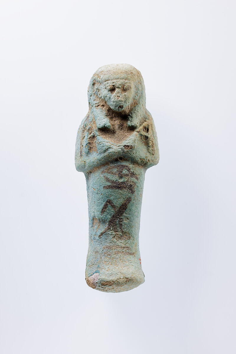 Shabti of Hor, Faience 