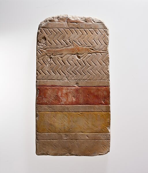 Cast of Hatshepsut's Punt Reliefs: Reception in Punt, Walter Tyndale (British, 1855–1943), Plaster, paint 