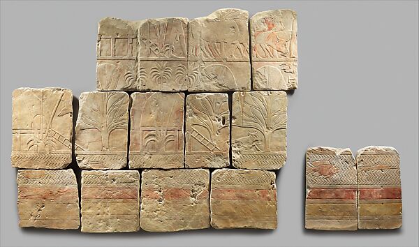 Cast of Hatshepsut's Punt Reliefs: Reception in Punt, Walter Tyndale (British, 1855–1943), Plaster