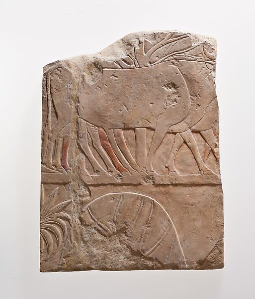 Cast of Hatshepsut's Punt Reliefs: Reception in Punt, Walter Tyndale (British, 1855–1943), Plaster 