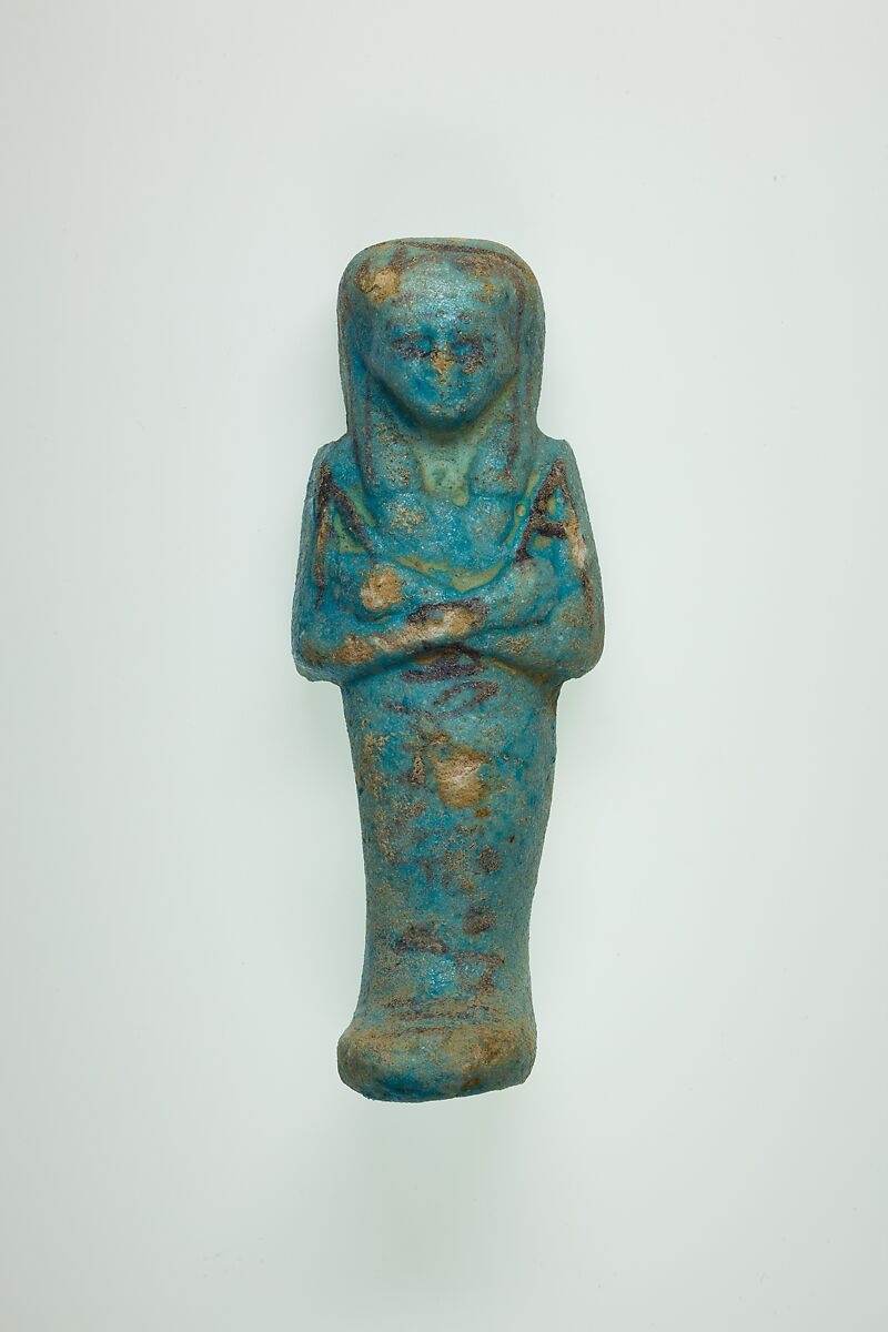 Worker Shabti of Henettawy (C), Daughter of Isetemkheb, Faience 