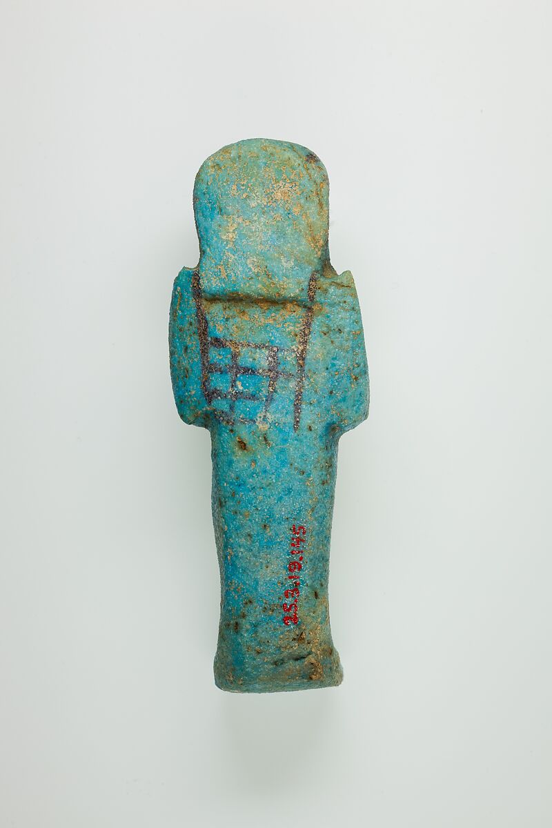 Worker Shabti of Henettawy (C), Daughter of Isetemkheb, Faience