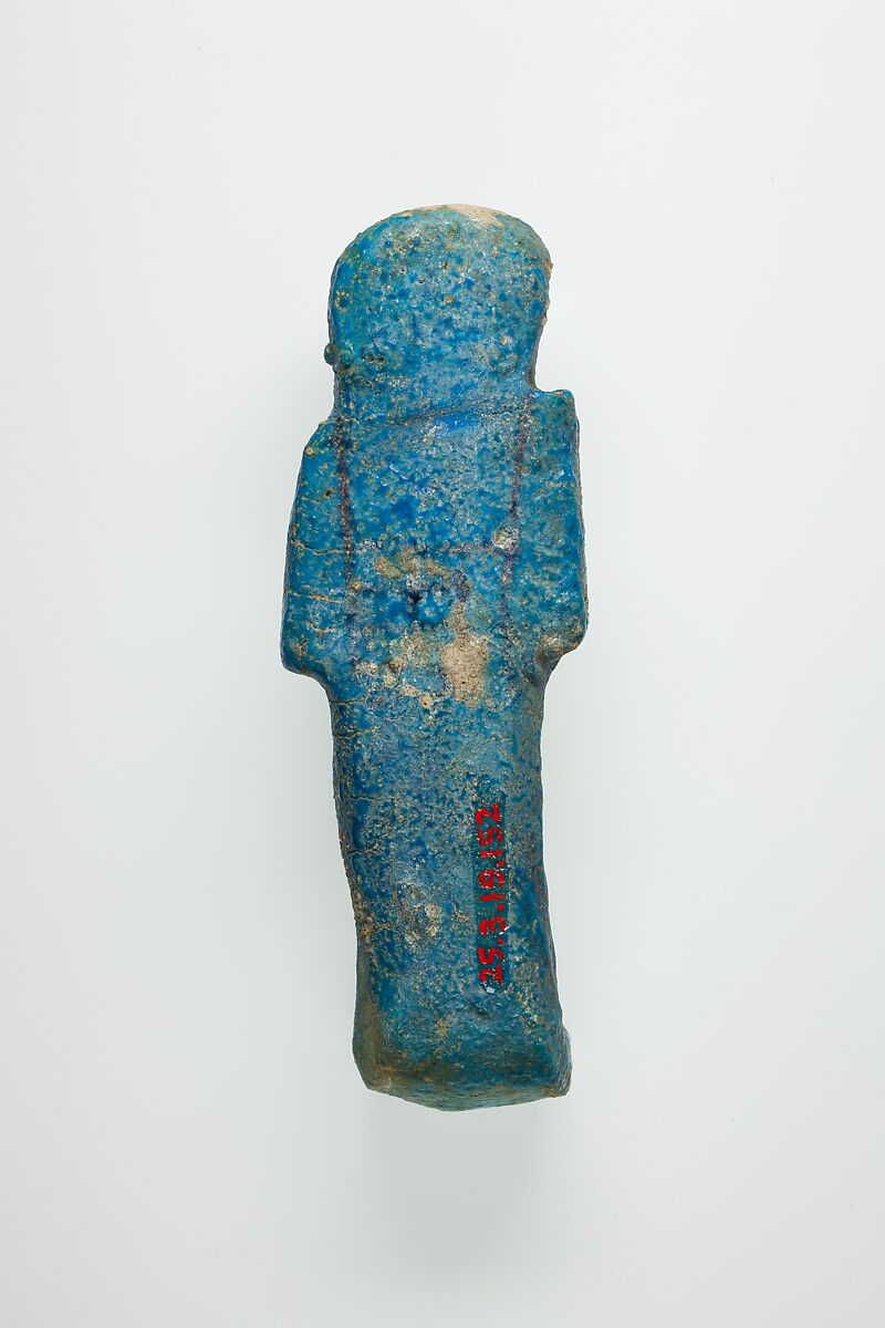 Worker Shabti of Henettawy (C), Daughter of Isetemkheb, Faience