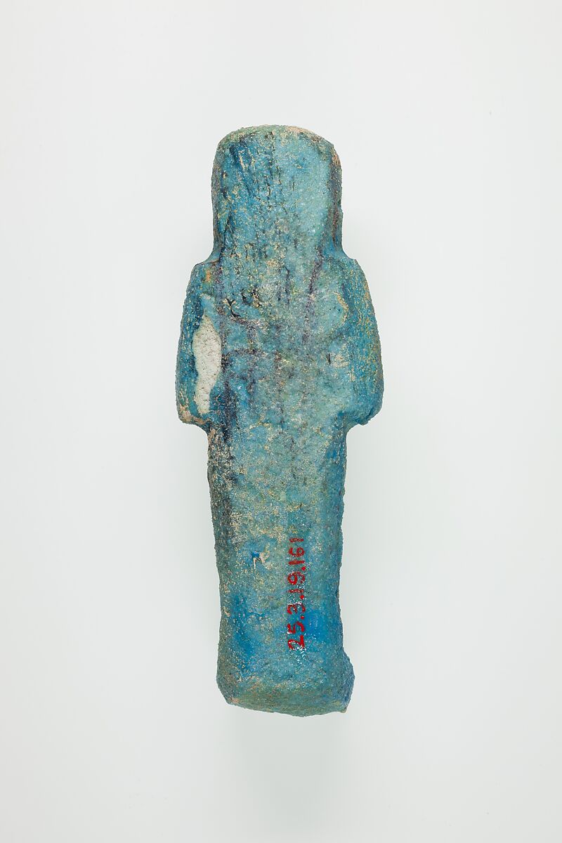 Worker Shabti of Henettawy (C), Daughter of Isetemkheb, Faience