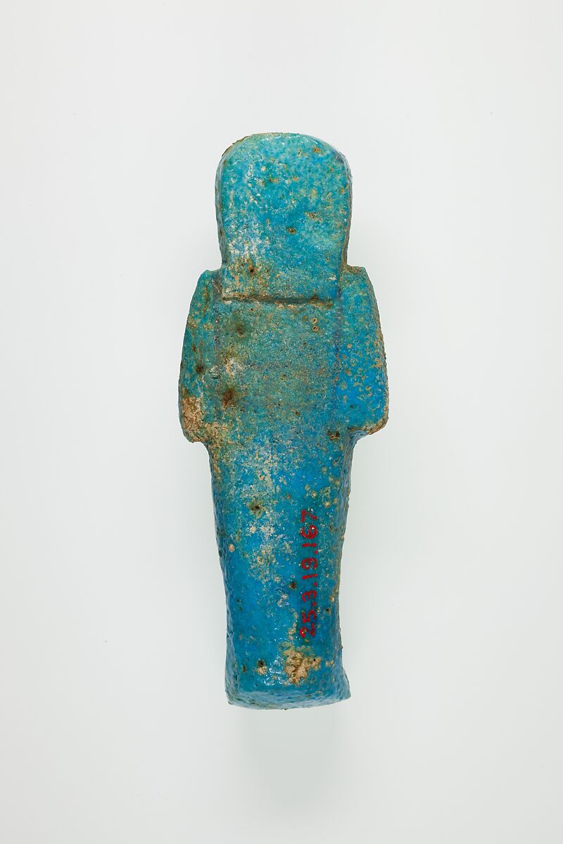 Worker Shabti of Henettawy (C), Daughter of Isetemkheb, Faience