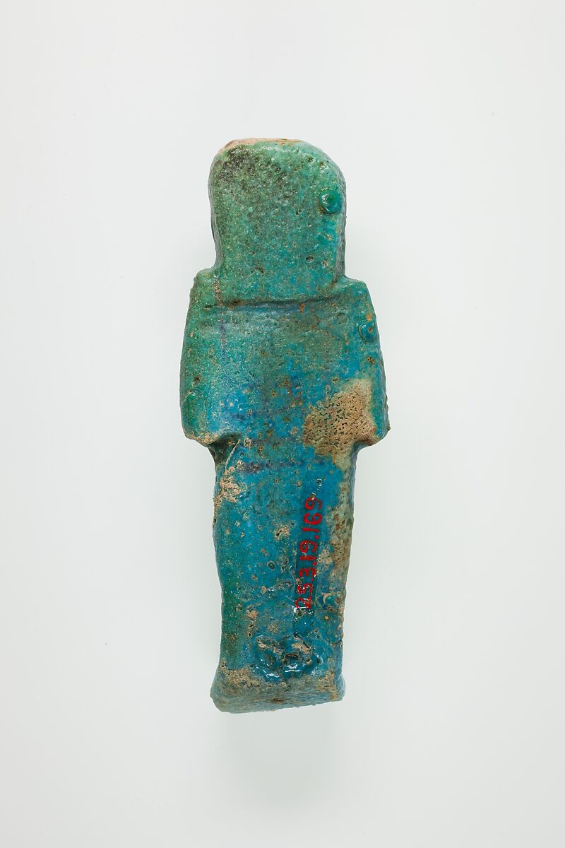 Worker Shabti of Henettawy (C), Daughter of Isetemkheb, Faience