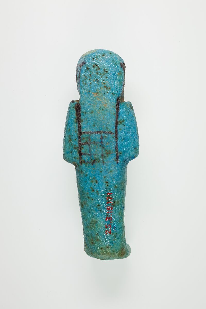 Worker Shabti of Henettawy (C), Daughter of Isetemkheb, Faience