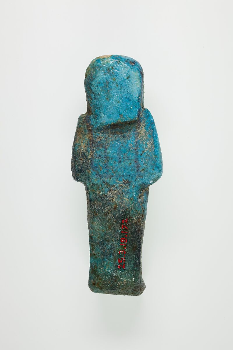 Worker Shabti of Henettawy (C), Daughter of Isetemkheb, Faience
