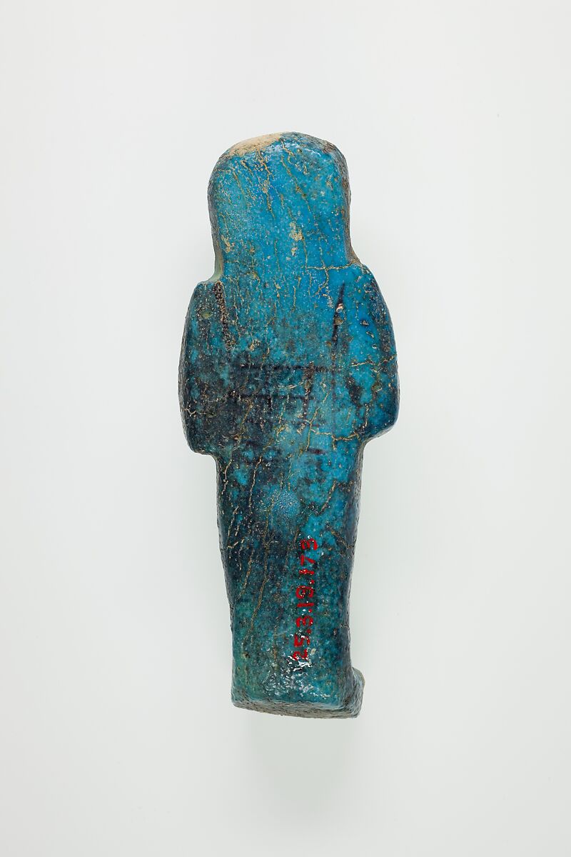 Worker Shabti of Henettawy (C), Daughter of Isetemkheb, Faience