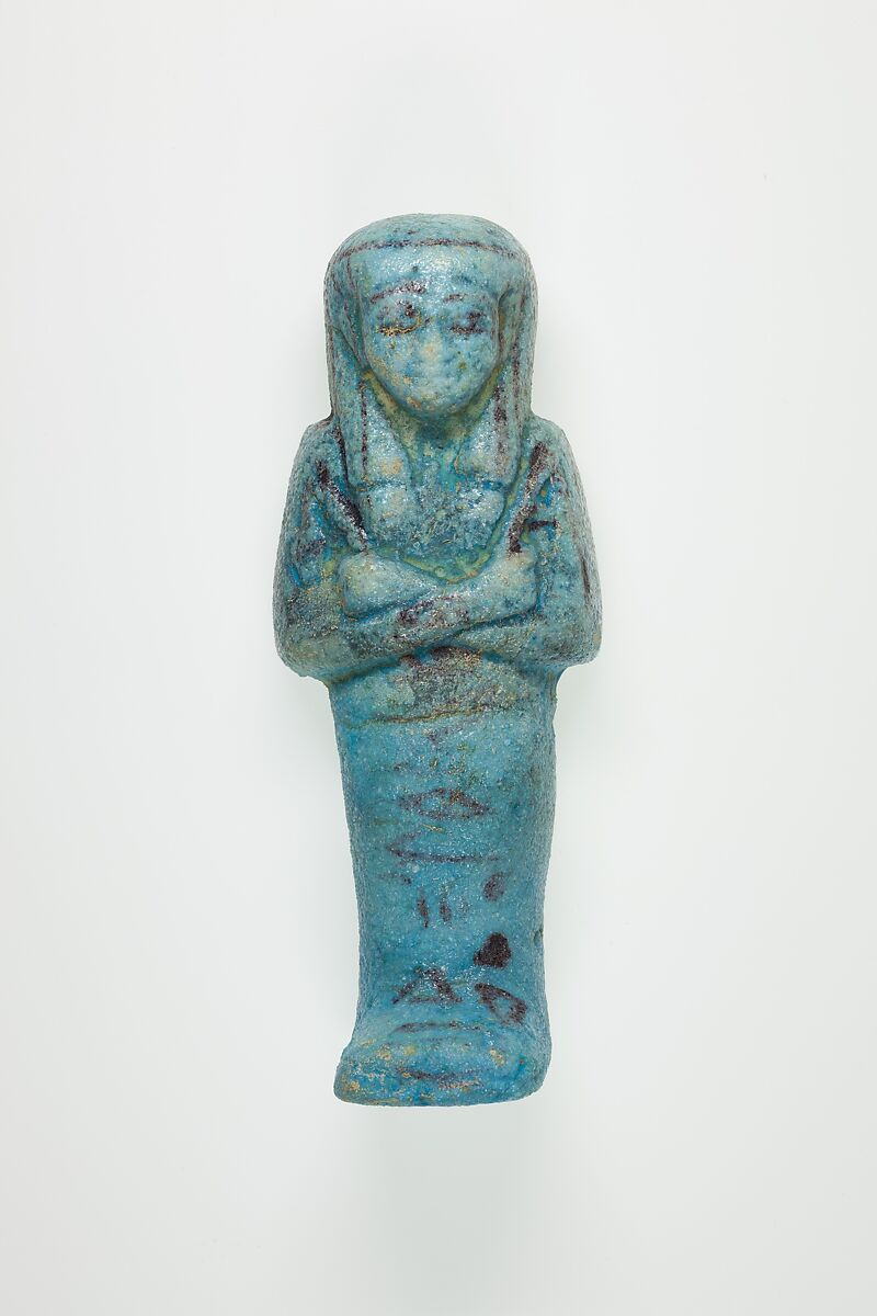 Worker Shabti of Henettawy (C), Daughter of Isetemkheb, Faience 