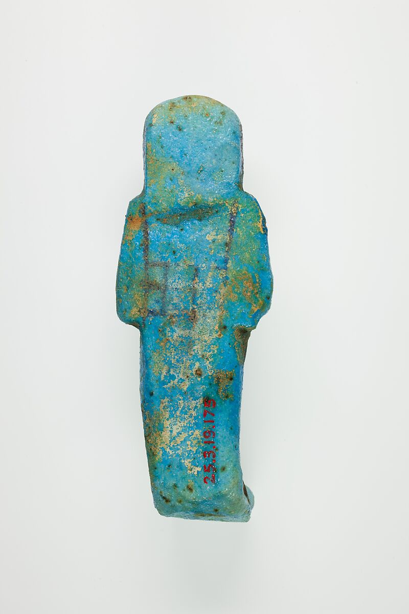 Worker Shabti of Henettawy (C), Daughter of Isetemkheb, Faience