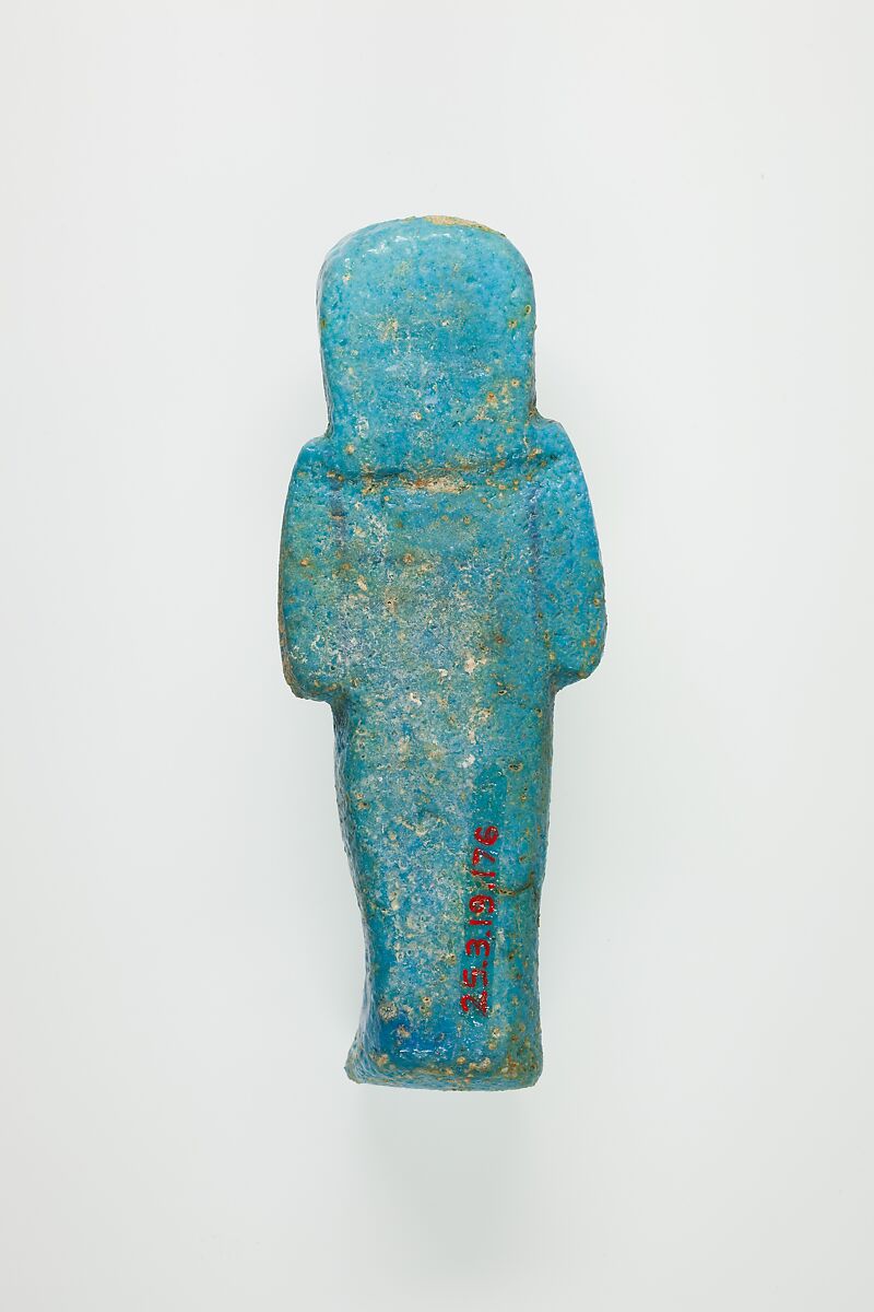 Worker Shabti of Henettawy (C), Daughter of Isetemkheb, Faience