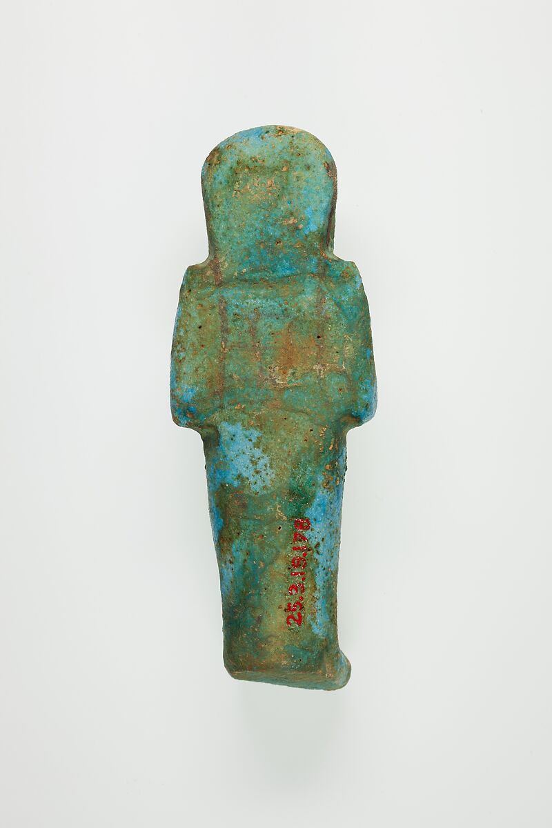 Worker Shabti of Henettawy (C), Daughter of Isetemkheb, Faience