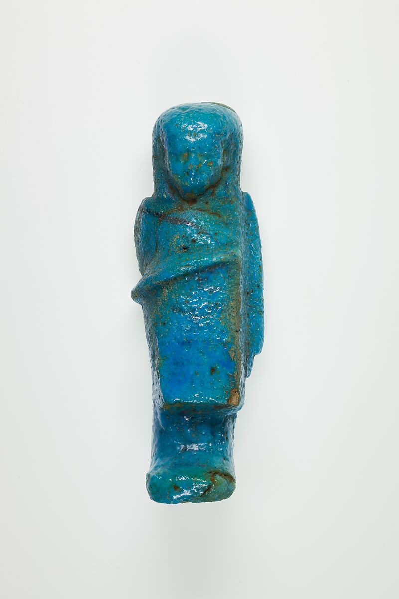 Overseer Shabti of Henettawy (C), Daughter of Isetemkheb, Faience 