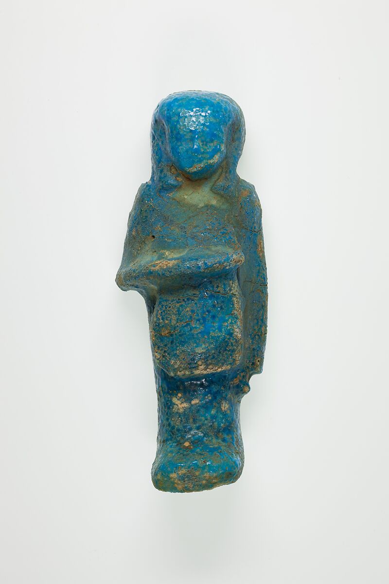 Overseer Shabti of Henettawy (C), Daughter of Isetemkheb, Faience 